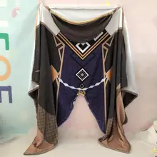 

Genshin Impact Blanket Zhongli Venti Hutao Klee Keqing Anime Soft 3D Cloaks Kawaii Cartoon Flannel Winter Blankets