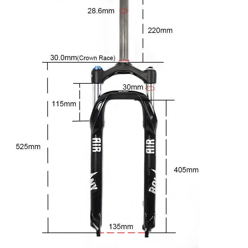 BOLANY MTB 2" Велосипедная вилка 4,0" шина пляж снег горный велосипед Подвеска жир вилки катушки Весна 100 мм путешествия - Цвет: 26inch Silver Black