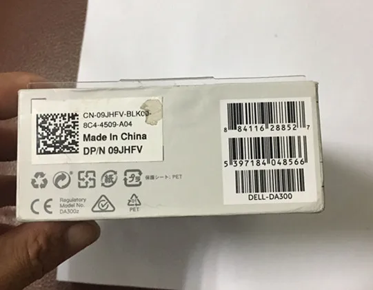 9JHFV для Dell USB-C мобильный адаптер DA300 USB LAN 09jhfv cn-09jhfv TESED OK