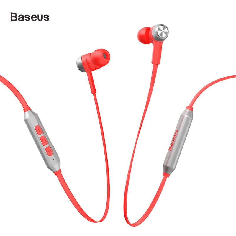 Беспроводные наушники Baseus для мобильного телефона, металлические музыкальные наушники, магнитная Bluetooth гарнитура fone de ouvido для iPhone