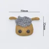 Embellissement de mouton avec peluche 50*32mm | 10 pièces, chapeau, Patch tissu, couture, chaussettes, gants, décor, Applique L91 ► Photo 2/3