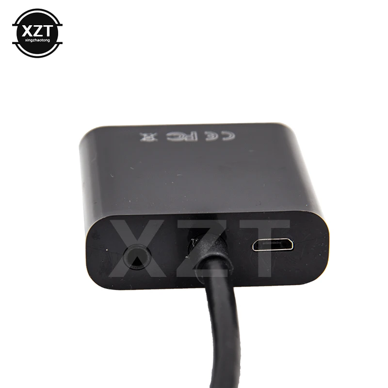 HDMI To VGA Adapter Cable VGA To HDMI Converter VGA Cable Adapter HDMI Cable VGA Cable HDMI-compatible TO VGA Adapter Cable Male To Female Converter 1080P VGA Jack 3.5 AUX Cable USB Power For PC Laptop projector TV