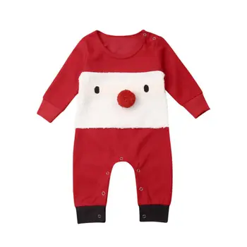 

Baby Boy Girl Clothes Christmas Baby Boy Girl 3D Santa Claus Romper Jumpsuit One-Pieces Clothes Set