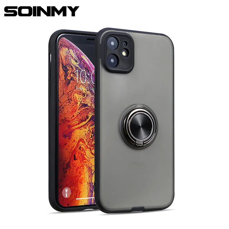 

Magnetic Ring holder case For iphone 11 11 pro 11pro max Shockproof transparent Funda for iphone xs max xr xs 6 6s 7 8 plus X