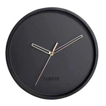 

Nordic Metal Wall Clocks Fashion Living Room Silent Quartz Simple Wall Design Reloj Decorativo De Pared Art Watch AA50WC