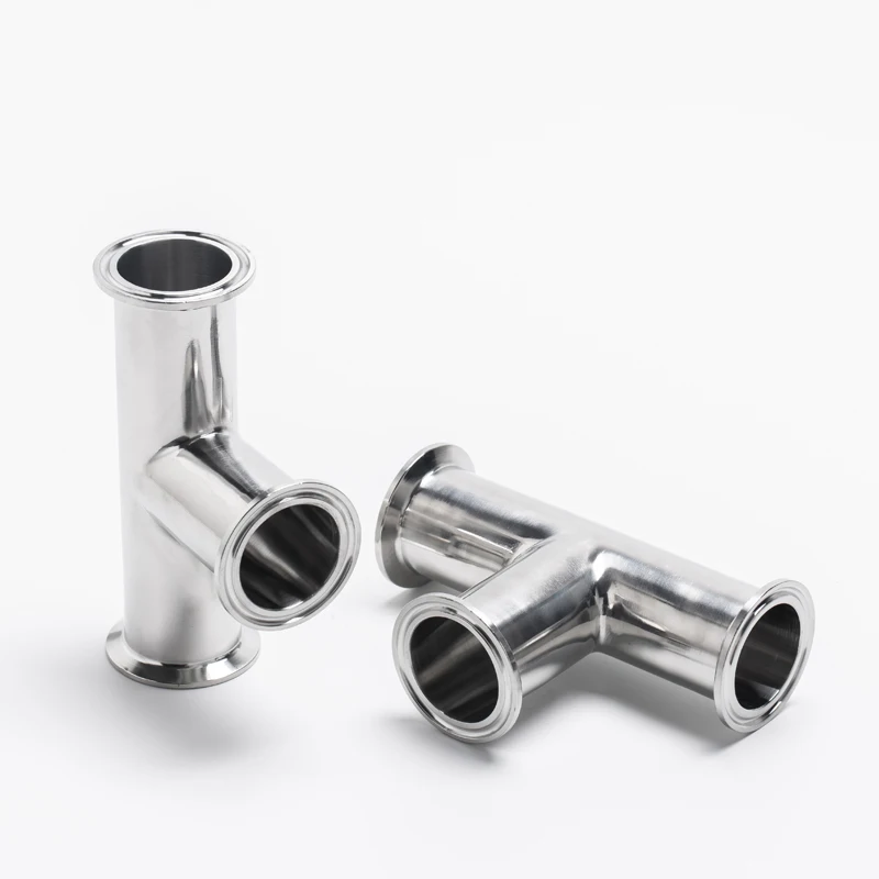 OD 3" 76.2mm 304 Stainless Steel Tri Clamp Tee Sanitary Fitting for Homebrew 