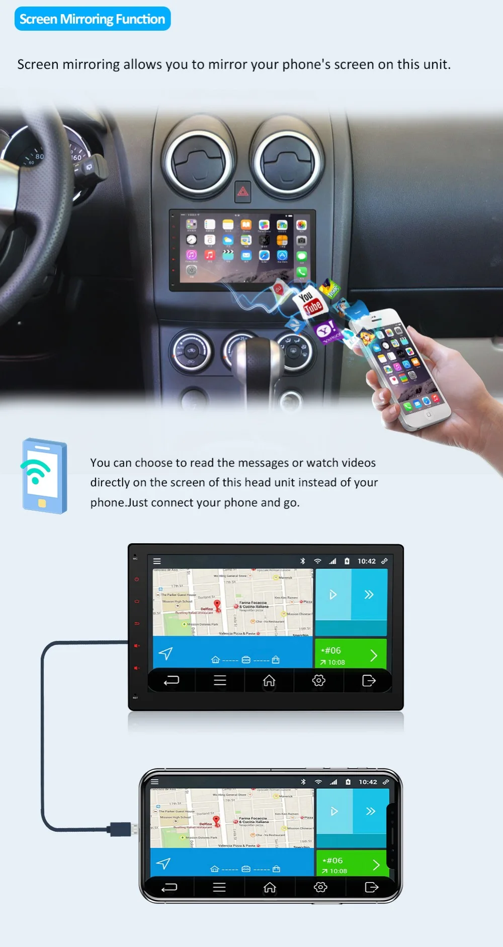 Flash Deal Bosion Car Multimedia Player 10.1" 2 din for Android 9.0 Navigation Audio bluetooth WIFI GPS Radio Video Car Stereo free camera 6