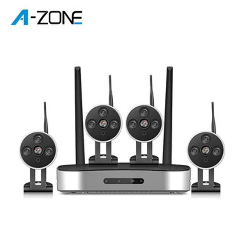 WI-FI IP пуля Камера 1080P 4CH NVR Беспроводной видеонаблюдения Системы комплект инфракрасном диапазоне 4 шт. Cam Удаленный просмотр с помощью IP Pro жесткий диск на 1 ТБ комплект
