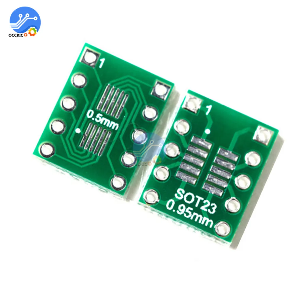 10 шт IC SOT23 SSOP10 MSOP10 UMAX до 0,5/0,95 мм DIP-адаптер конвертер pcb