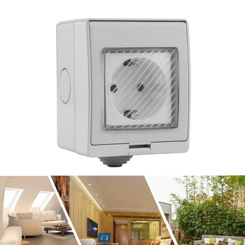 

Voice Control Accessories Adapter Durable Portable APP Smart Socket Waterproof Home Wireless WiFi Indoor Outdoor Timing Basic