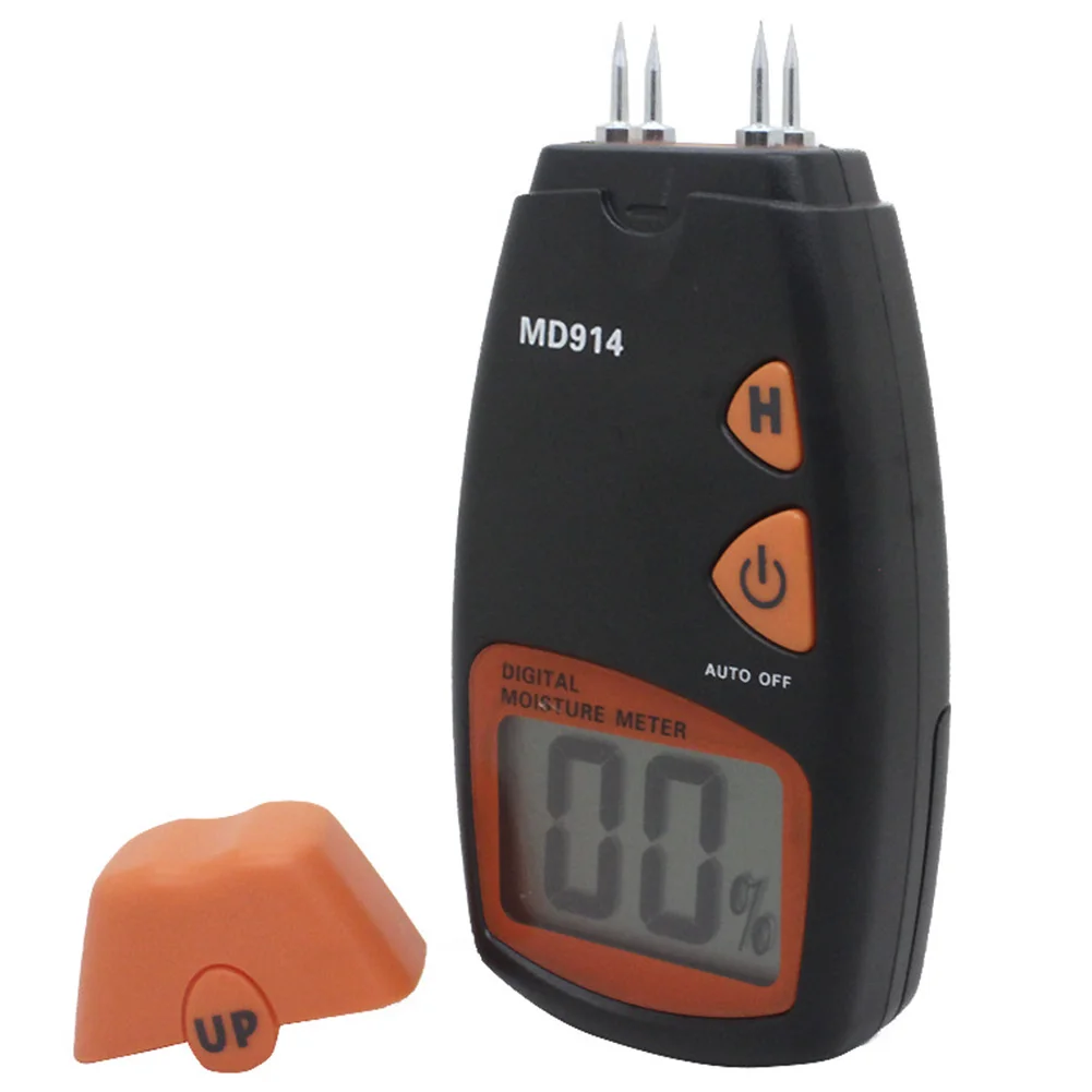 Portable Battery Operated Digital Durable Temperature Measure Woodworking Wood Moisture Tester Accuracy Autocorrect Humidity