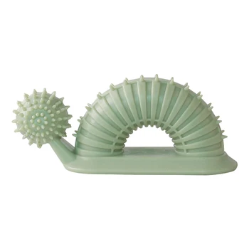 

Non Toxic Snail Shape Dog Chewing Toy Cleaning Teeth Molar Bite Treat Dispensing TPR Fillable Cute Training Portable Home