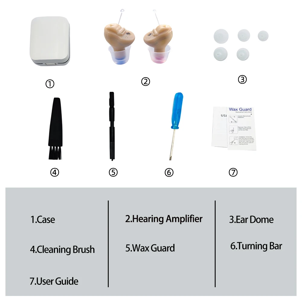 Invisible Hearing Aid Audifonos for Deafness/Elderly  Adjustable  Mini  Sise Inner Ear  Hearing Amplifier Best Sound Amplifier 5