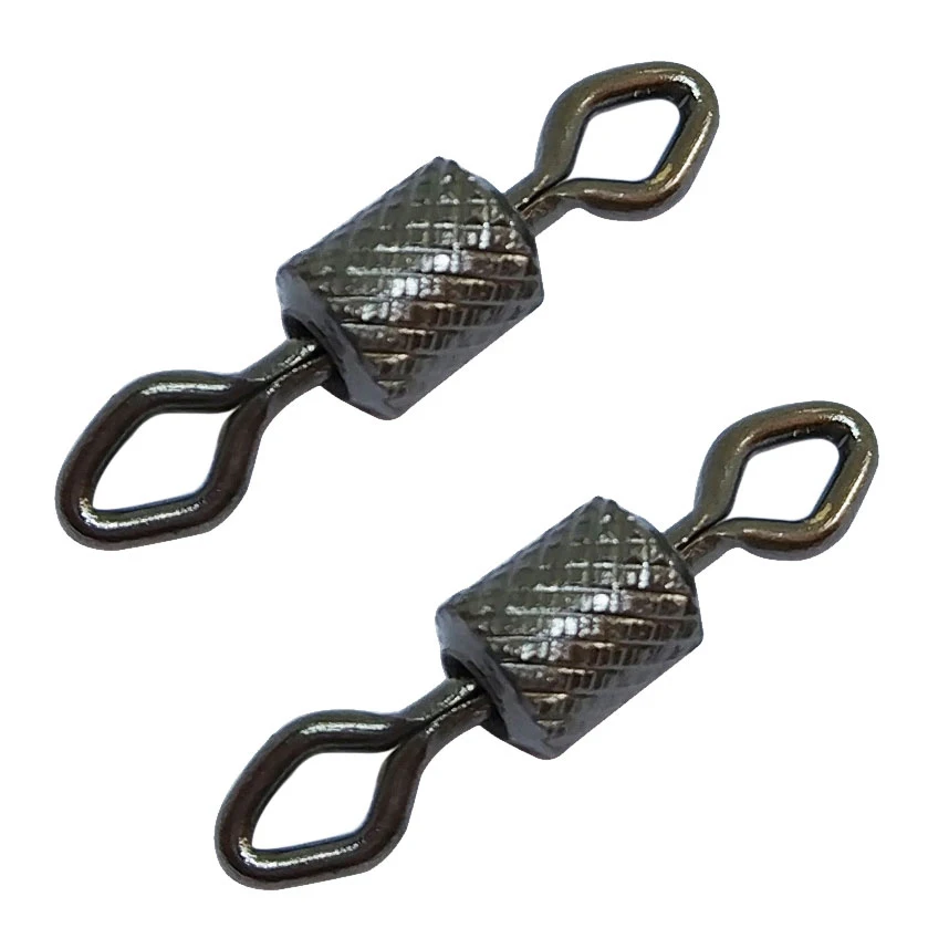 

20-pieces Rolling Swivel Hook Diamond Eye Impressed #14-#4/0 Steel Fishing Swivels Lure Hook Connector Carp Fishing Gear