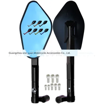 

Motorcycle refitting rearview mirror electric vehicle motorcycle motorcycle refitting aluminum alloy universal reversing