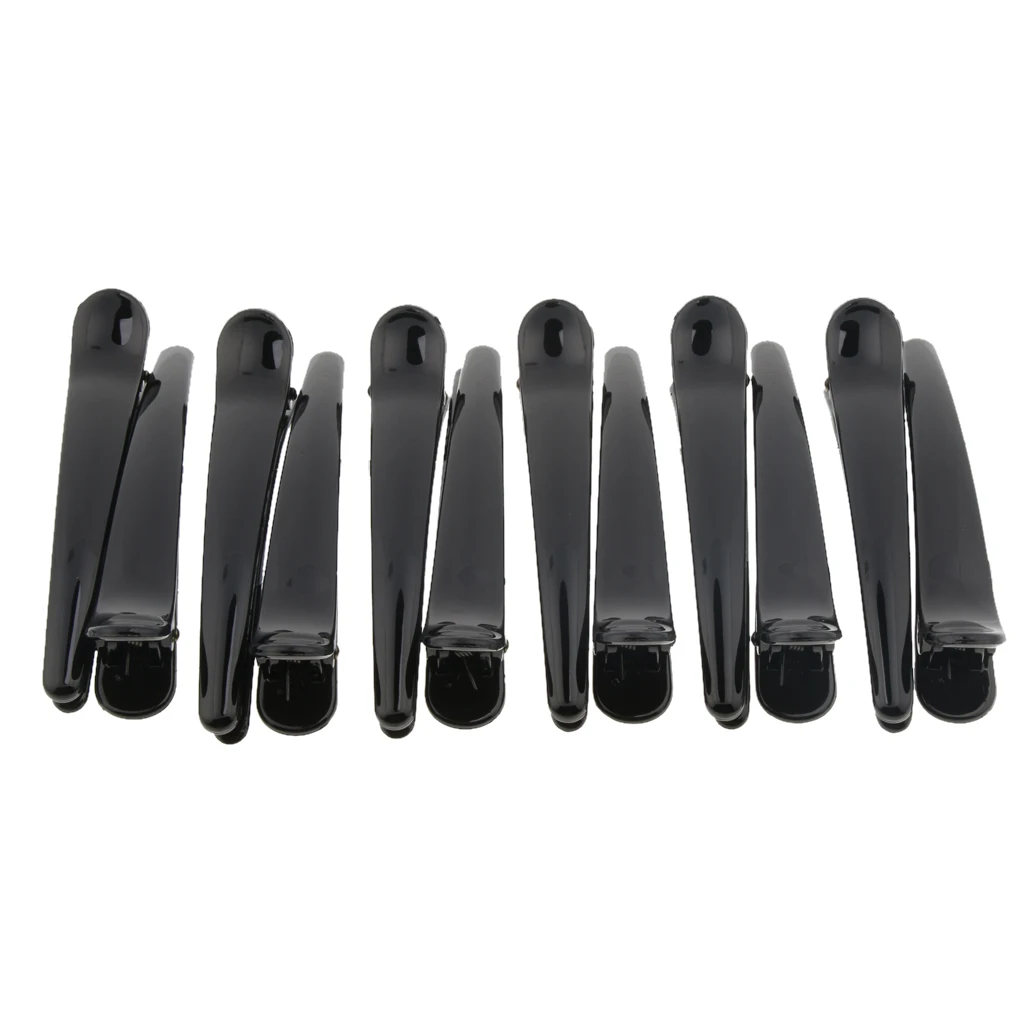 12Pcs Duck Teeth Bows Hair Clips Non-slip Alligator Clamp DIY Accessory Hair Care Styling Tools