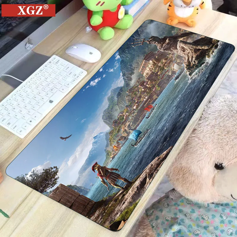 

80x30cm Simple Landscape Mouse Pad with Lock Game Table Pad Computer Desk Pad Mouse Pad Desk Pad Home Decoration Desk Pad