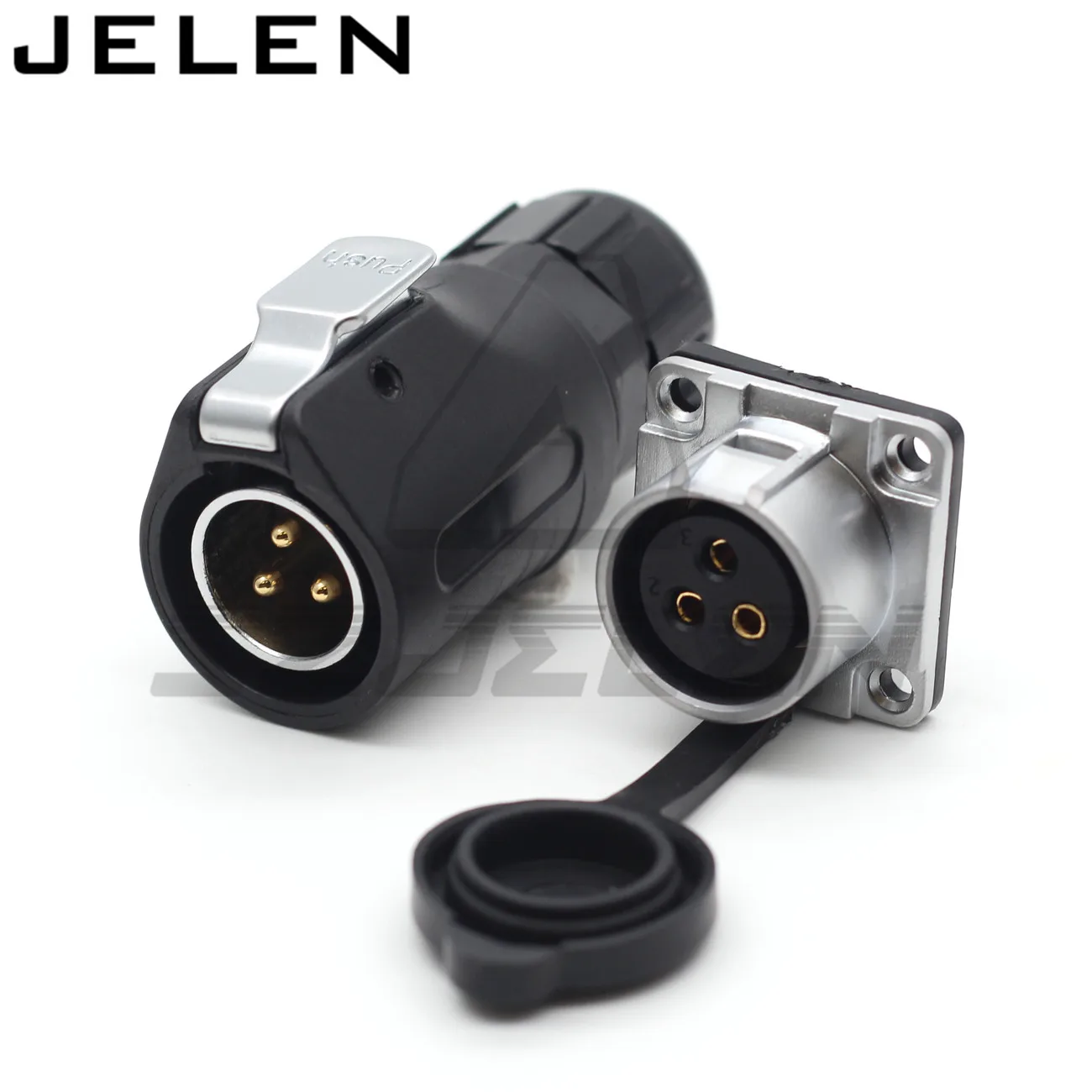 XHE20, IP67 2/3/4/5/6/7/8/9/10/12 Pin Waterdichte connector, m20 Panel Mount Power Connector Stekker En Stopcontact