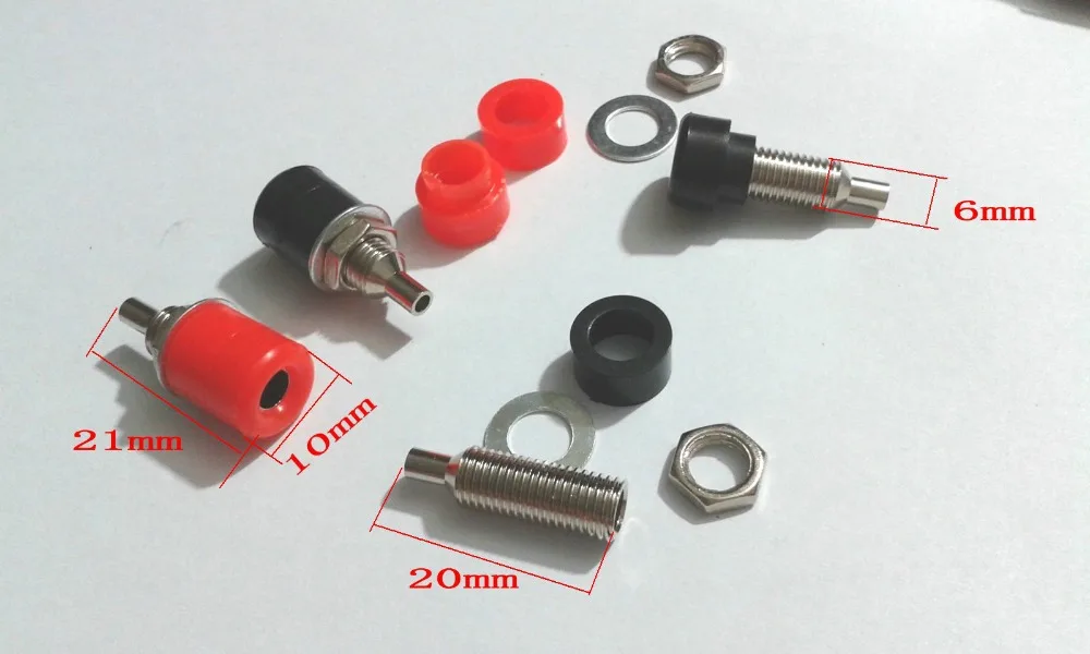 100pcs brass Banana Socket Jack Binding Post FOR BANANA Plug Test Probe Meter Instrument New | Обустройство дома