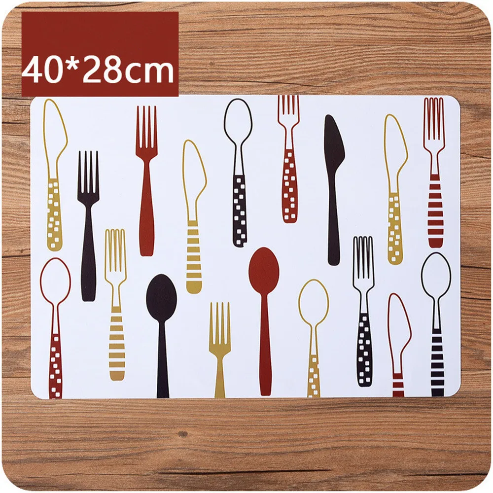 Европейский Печатный Западный Настольный коврик PP пластиковый анти горячий