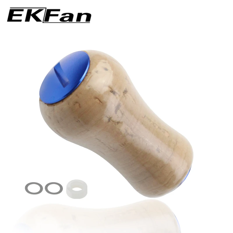 EKFan Soft wood Fishing reel handle knobs for 7*4*2.5mm bearings for