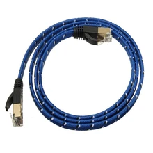 1 м RJ45 CAT 7 CAT7 Ethernet Интернет LAN патч плоский сетевой кабель Шнур