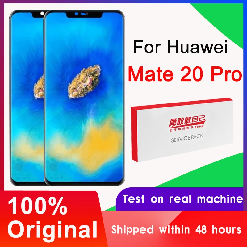 Оригинальный 6 39 ''дисплей с отпечатком пальца Замена для Huawei Mate 20 Pro LCD сенсорный экран дигитайзер сборка