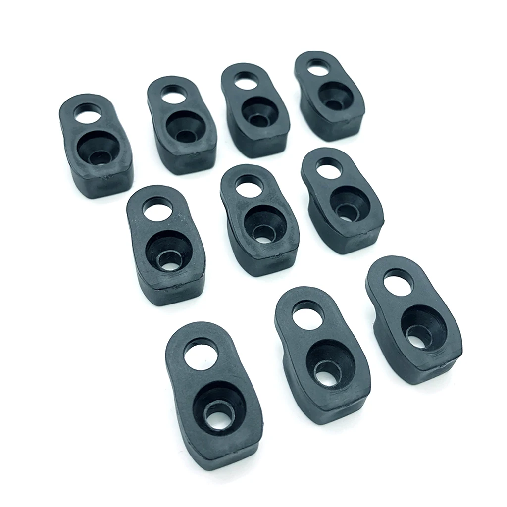 Perfeclan 10pcs Kayak Canoe D Rings Eye Pad Deck Fitting Bungee Cord Kit