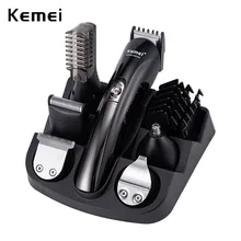 Машинка для стрижки волос Kemei парикмахерский триммер для волос электрическая машинка для стрижки бритва триммер для бороды для мужчин станок для бритья резка триммер для носа