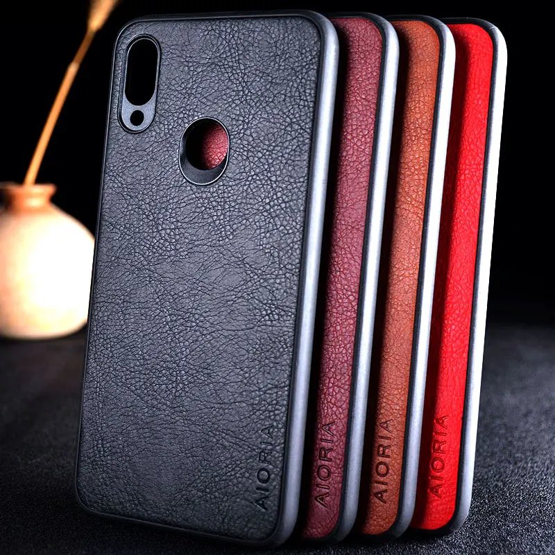 

for xiaomi redmi note 7 case funda luxury Leather Vintage litchi pattern skin capa cover case for Xiaomi redmi note 7 pro 8 Pro