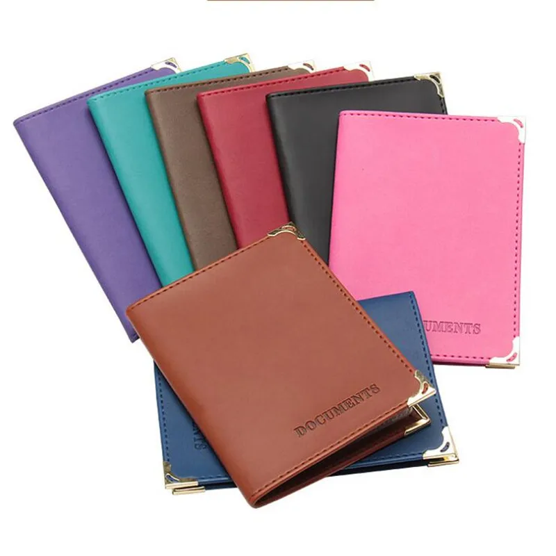 1Pc Russian Auto Driver License Cover Unisex Formal PU Leather Solid Cover For Car Driving Documents Card Credit Holder Case