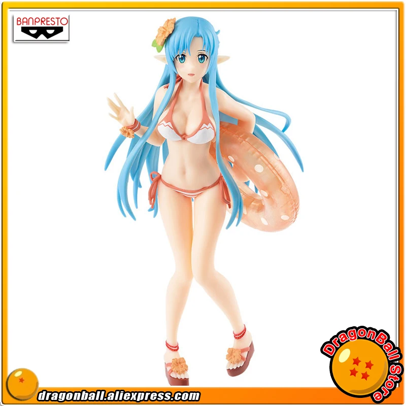 Японское аниме "Sword Art Online Memory Defrag" Оригинал Banpresto EXQ Коллекционная Фигурка-Тропический любовник Асуна