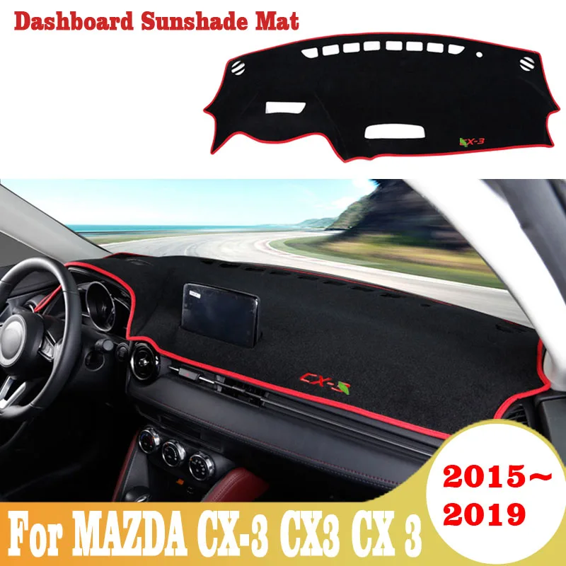 Для MAZDA CX-3 CX3 CX 3 2015 2016 2017 2018 2019 приборной панели автомобиля крышка коврики