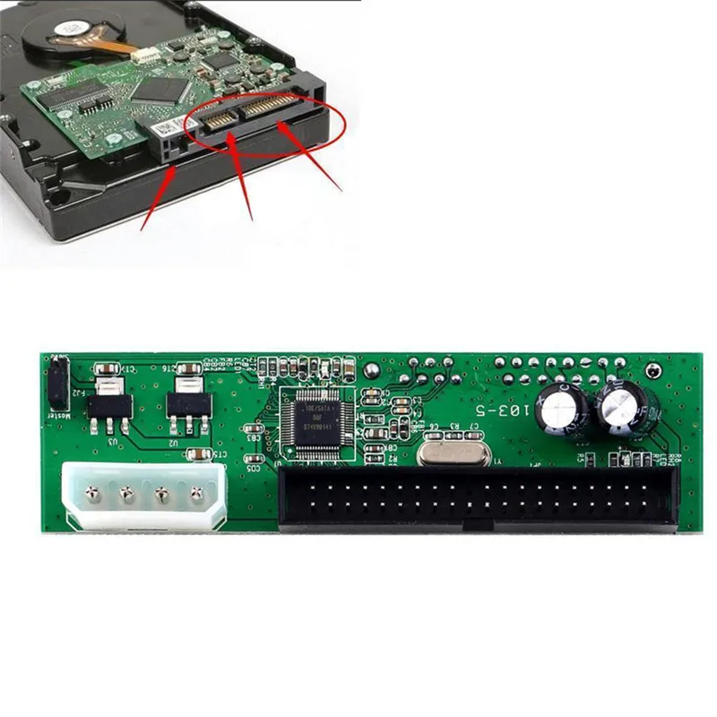 ATA 133 100 HDD CD DVD Serial Sata To IDE Adapter Converter 2.5 Female 3.5 Inch Male 40 Pin Port 1.5Gbs Support |