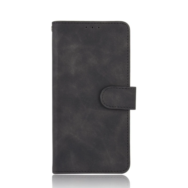 For LG Wing 5G Mobile Phone Protective Case Solid Color Magnetic Buckle Horizontal Flip Calf Texture PU Leather Case with Holder