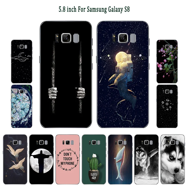 Чехол для телефона Samsung Galaxy S8 G950 G950F G9500 SM-G9500 мягкий силиконовый чехол из ТПУ с