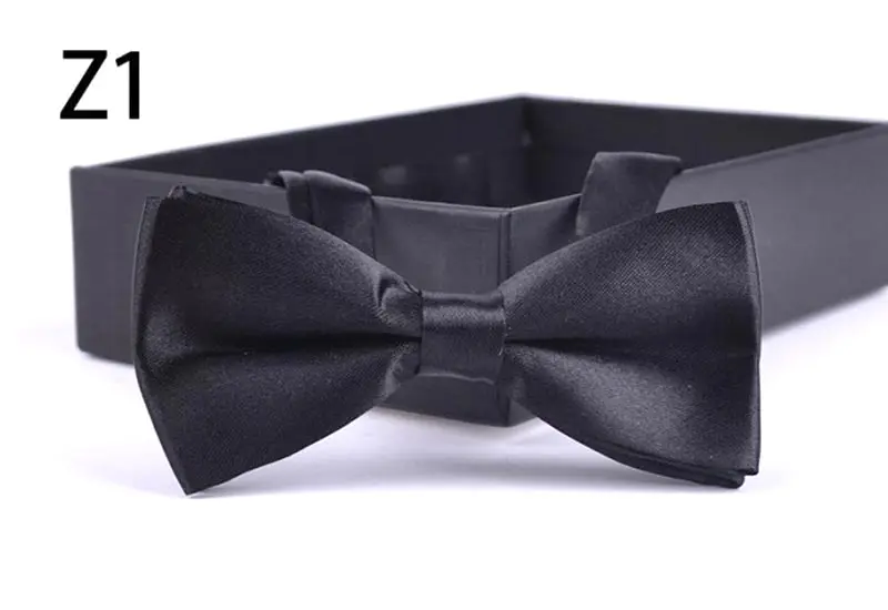 Популярный детский полиэстер шелк регулируемый галстук-бабочка для мальчиков и девочек лоток для хранения Твердые бабочки винтажный смокинг для вечерние подарок
