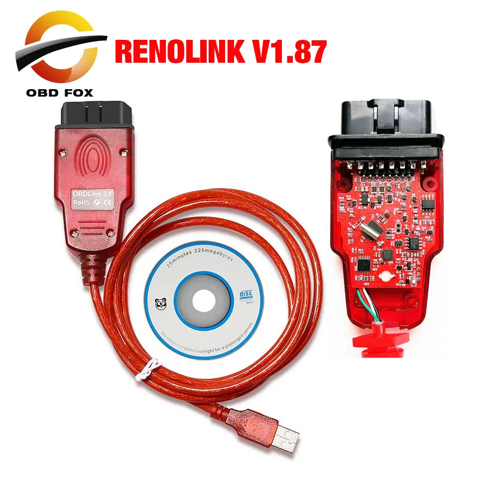 NEW Renolink V1.87 V1.52 OBD2 Diagnostic Interface For Renault/Dacia