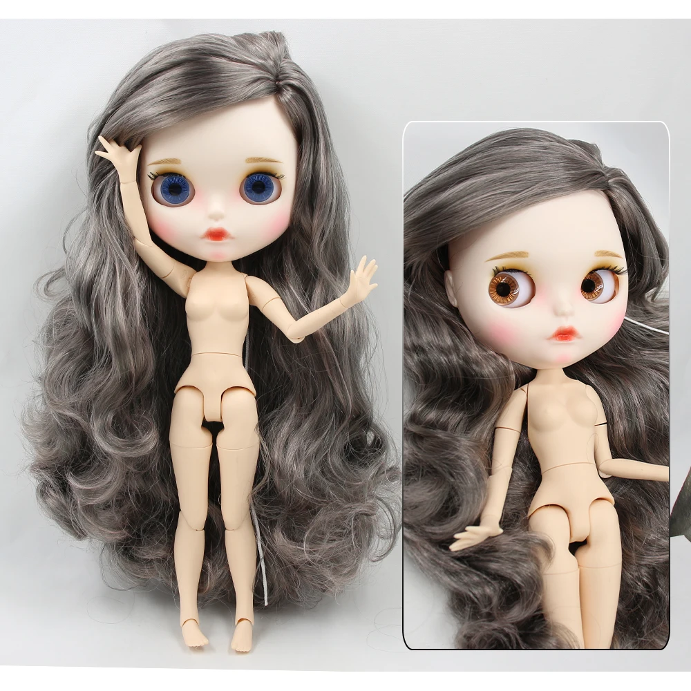 Neo Blythe Doll with Multi-Color Hair, White Skin, Matte Pouty Face & Custom Jointed Body 1