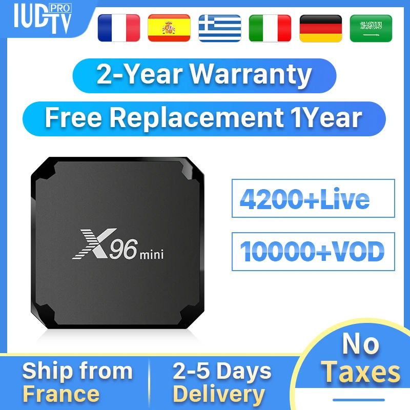 X96 mini IPTV France Arabic Android 7.1 Box IPTV 1 Year SUBTV IUDTV QHDTV IPTV Italy Spain German S