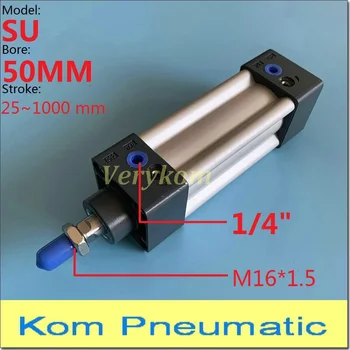 

Pneumatic Airtac Type SU Inner Build-in Single Rod Double Action Air Cylinder Piston Bore 50MM SU50*25/50/75/100X150/200/250/300