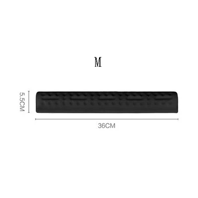 M-black Эргономичная подставка для мыши и клавиатуры, подставка для запястья, подушка из пены с эффектом памяти, механическая клавиатура, уход за руками для офиса, ПК, игр - Цвет: M-black