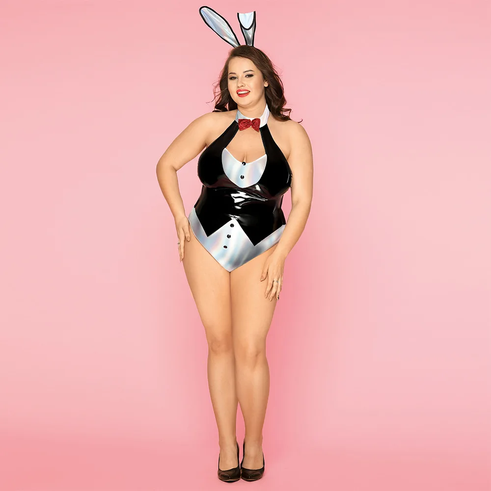 Women's New Fashion Sexy Plus Size XXL Cosplay Bunny Girl Lingerie Fat Lady  Roleplay Rabbit Bodysuit for Party Outfit Customs - AliExpress