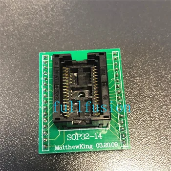 

OTS-32-1.27-14 Enplas IC Test Socket SOP32 TO DIP Programming Adapter IC body size 10.76mm Burn in Socket