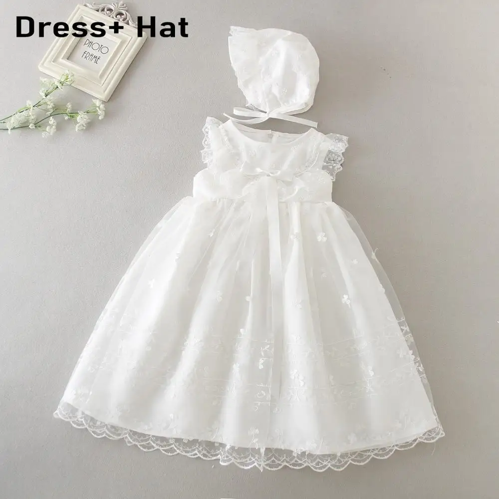 Летнее платье для маленьких девочек; платье принцессы для малышей; праздничное платье для маленьких девочек на 1 день рождения; кружевное платье для новорожденных девочек - Цвет: 9890