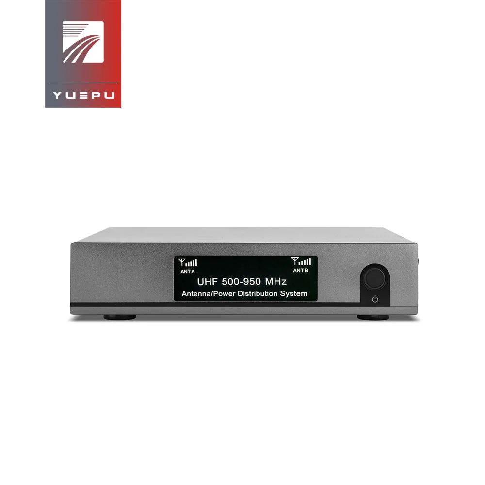 YUEPU Professional 500MHz-950MHz Directional Antenna Distributor Digital for 8 Sets Wireless Microphone