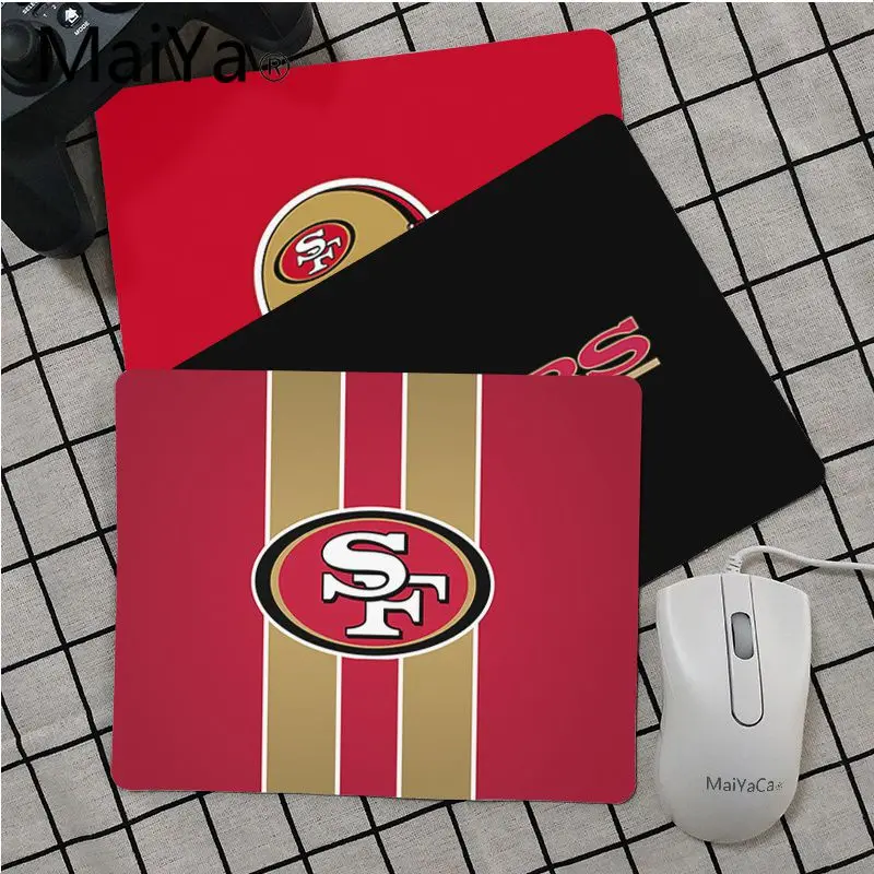 

Maiya High Quality San Francisco 49ers Unique Desktop Pad Game Mousepad Smooth Writing Pad Desktops Mate gaming mouse pad