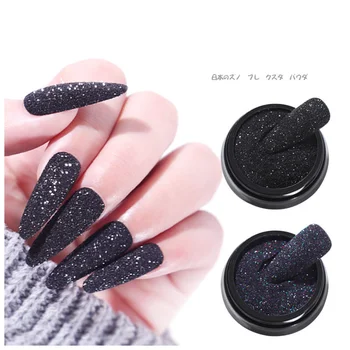 

Starlight black yarn powder powder glitter sweater powder nail