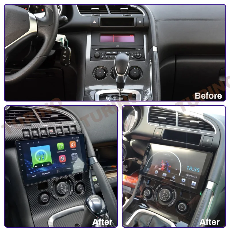 Мультимедийный плеер TURINO 9 дюймов IPS GPS для Peugeot 3008 2009-2018 | Автомобили и мотоциклы
