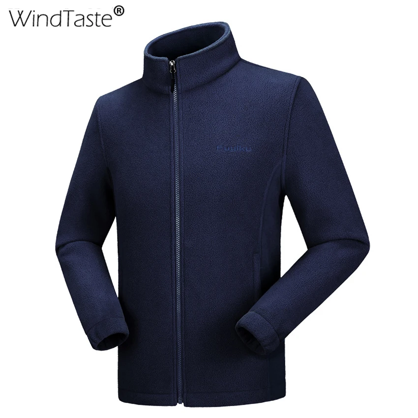 WindTaste Мужская зимняя флисовая походная куртка, большие размеры, 9XL, подкладка, уличная спортивная ветровка, треккинг, кемпинг, термо куртка, KA152